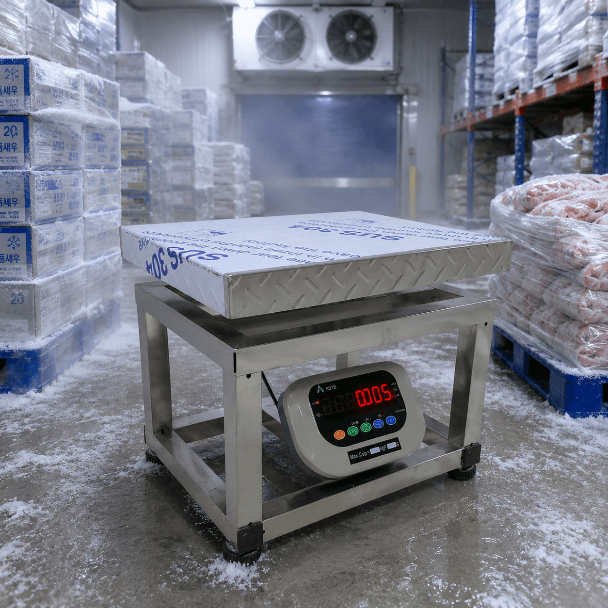 Cân Điện Tử 501E 200kg Inox Chống Nước