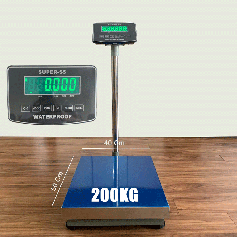 Cân Bàn Điện Tử 200kg Kích Thước 40x50cm