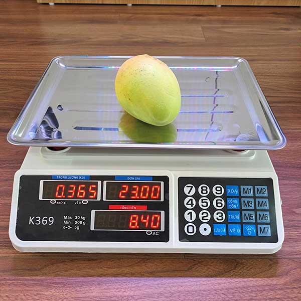 Cân điện tử tính tiền 30kg k369 độ chia 5g