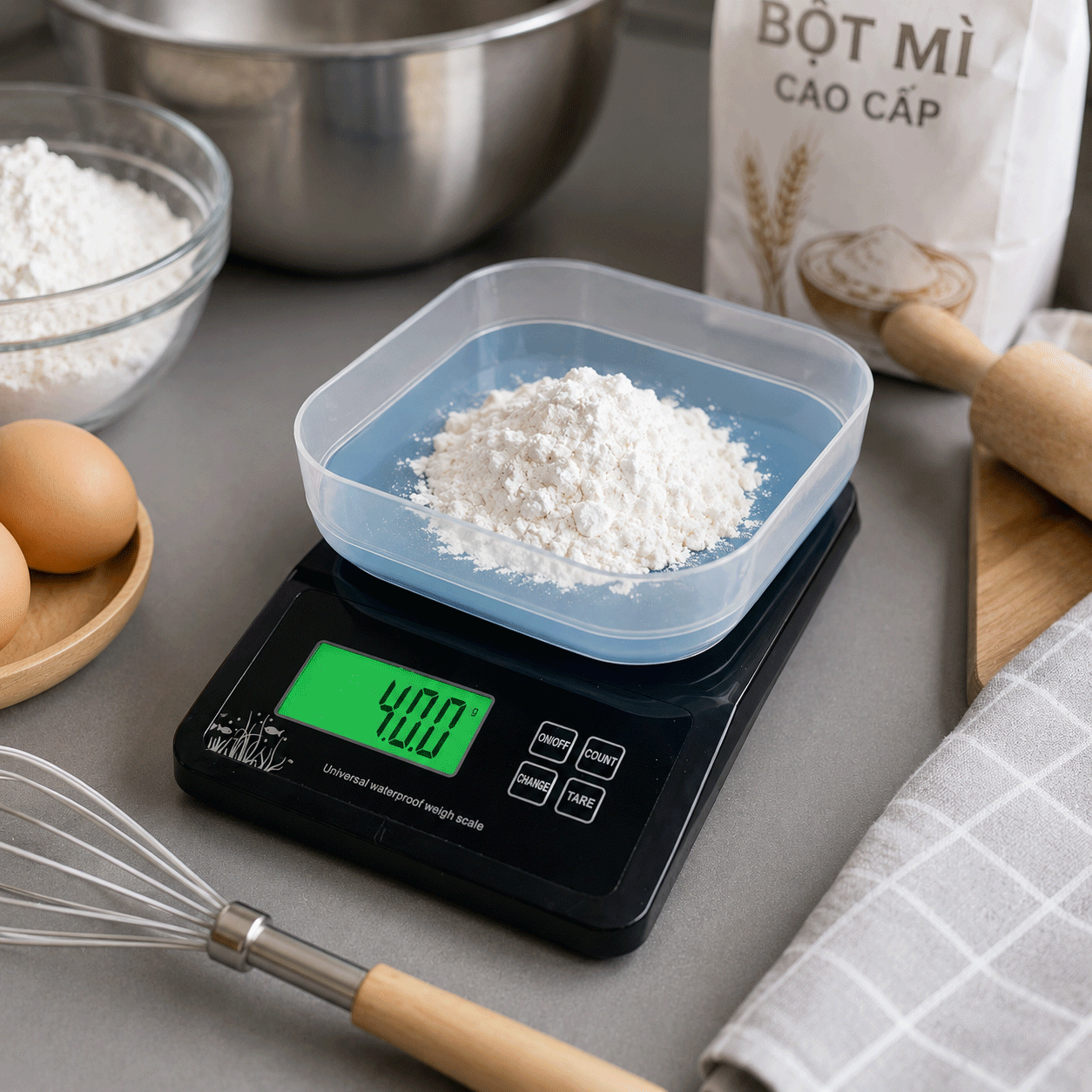 Cân Điện Tử Nhà Bếp Chống Nước IP67